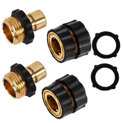 Xiny Tool 3/4 inch male quick-connect close-up for fast hose changes