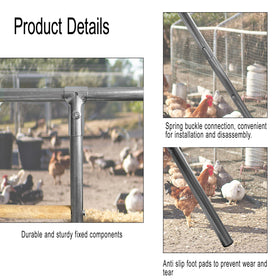 XINYI roosting bar parts layout shows labeled components for simple assembly.