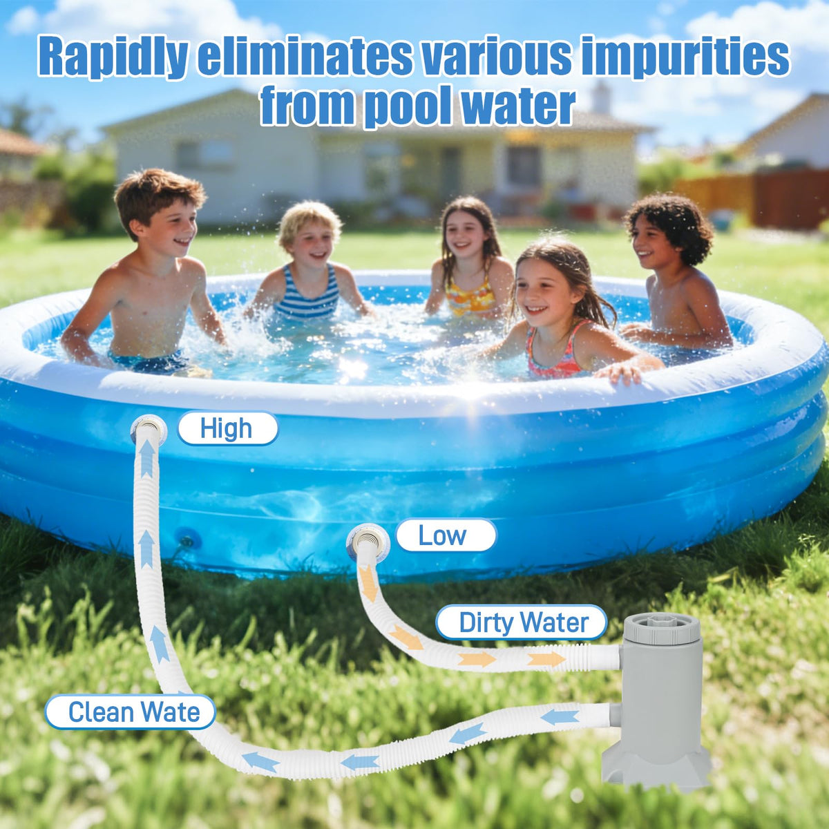 XINYIQI clear-water-after-filter showcases improved clarity after filtration.