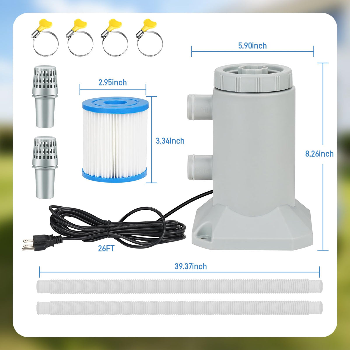XINYIQI entry-level-pool-pump offers simple maintenance for beginners.