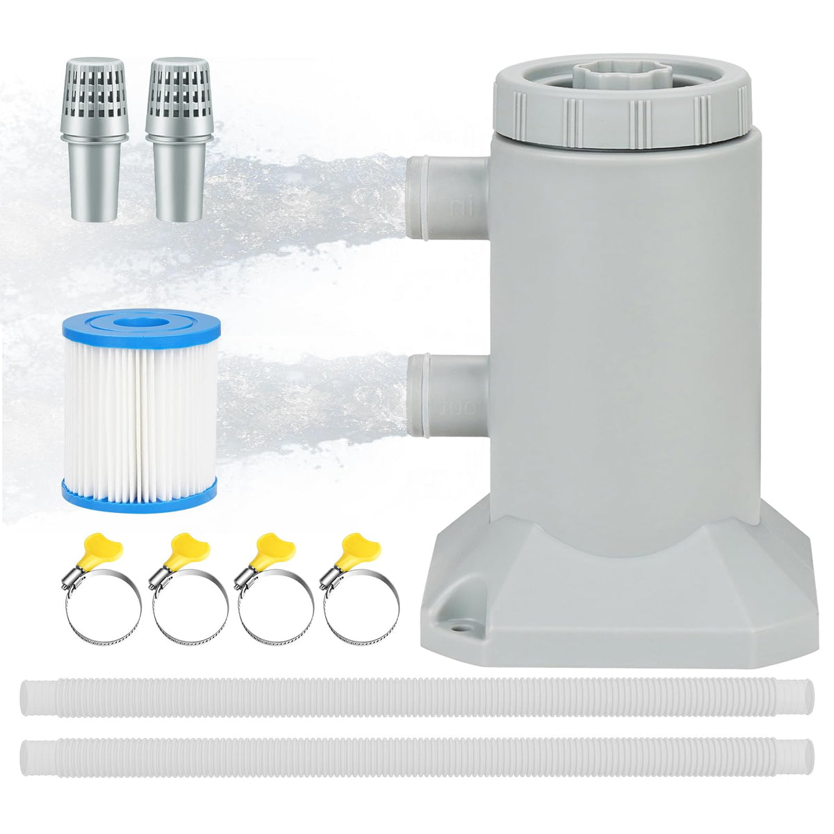 XINYIQI filter pump 530gph for efficient debris filtration in small pools.