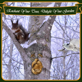 XIOQINE glow in the dark eyes add nighttime charm to trees