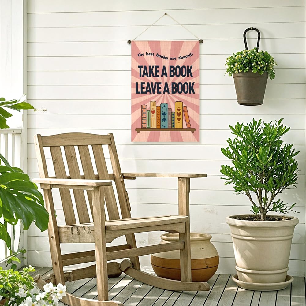 Xipromi Take a Book Leave a Book makes a thoughtful outdoor gift for book lovers.