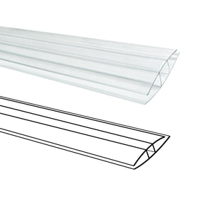 XISOCO H-clip connectors secure a 4ft panel seam for a tight, dust-resistant greenhouse joint.