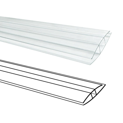 XISOCO H-clip connectors secure a 4ft panel seam for a tight, dust-resistant greenhouse joint.