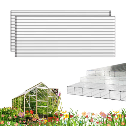 XISOCO polycarbonate greenhouse panel clear and durable with UV protection for outdoor use