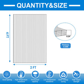 XISOCO polycarbonate greenhouse panel multiwall design for strong lightweight glazing
