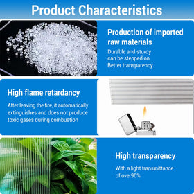 XISOCO polycarbonate greenhouse panel shatterproof glazing with high impact resistance