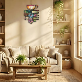 XISZYS Book Tea Suncatcher as a thoughtful gift for book lovers.