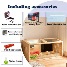 XITIANKJ Brooder Box accessories pack including heater and feeders