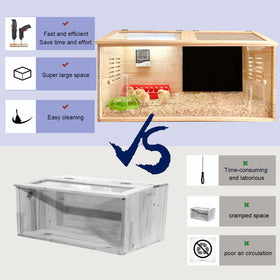 XITIANKJ Brooder Box front sliding door for quick observation and cleaning
