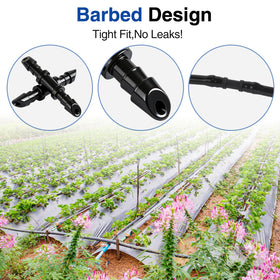 Xiuouix tree and shrub irrigation setup image featuring reliable fit for varying plant sizes.