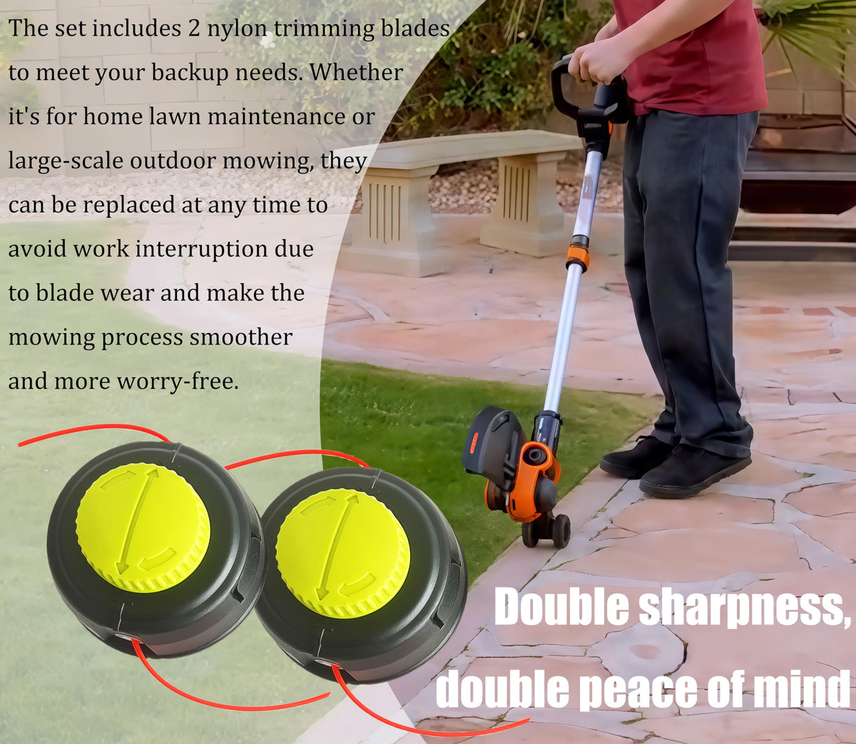Xiweiqi 313318001 trimmer head durable construction withstands regular use