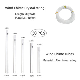 XIXILINRUIYUN wind chime tubes outdoor decor ideas for small spaces