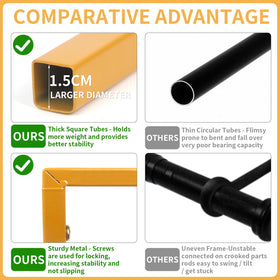XJar gold table arch clamps secure sturdy tabletop decorations