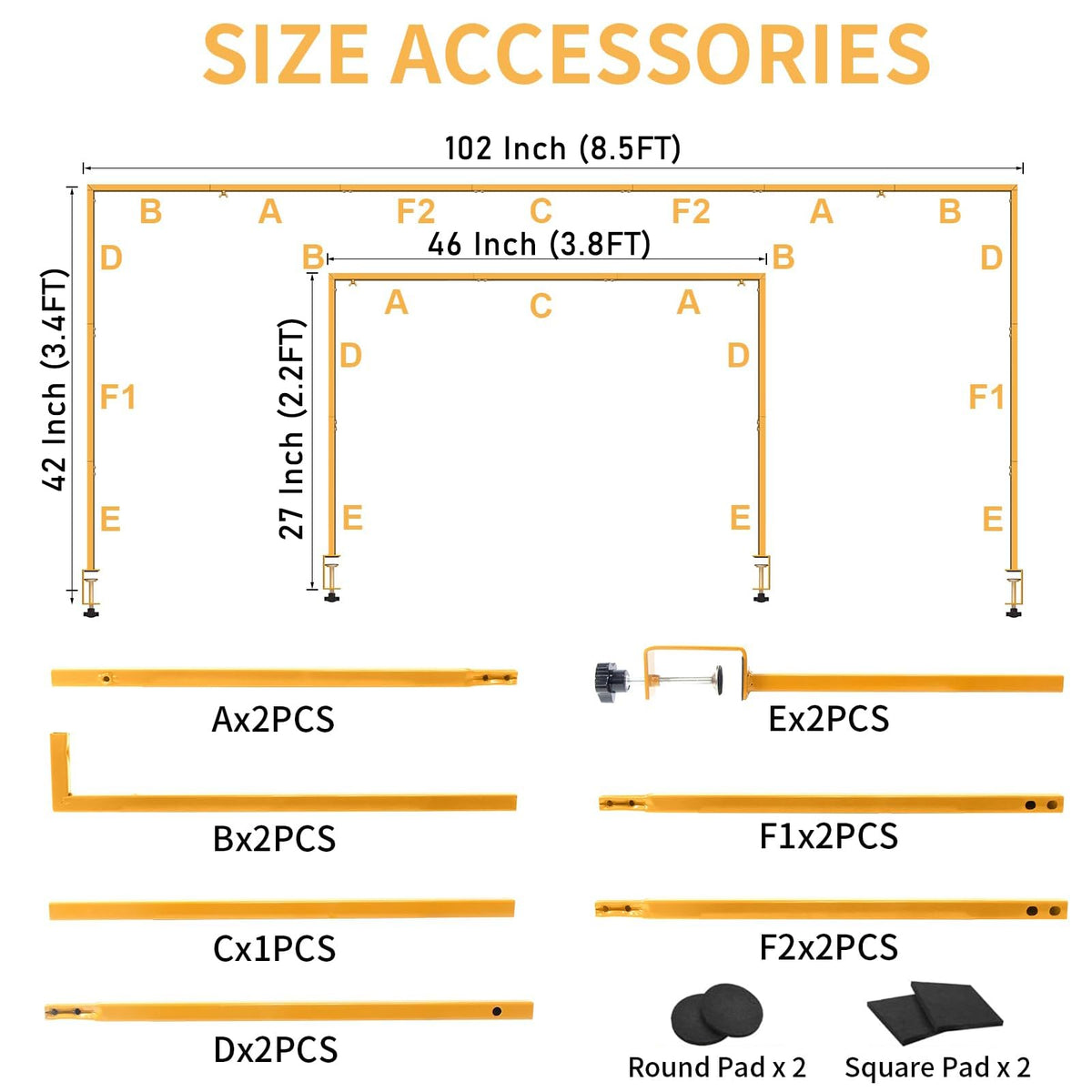 XJar adjustable table arch height highlights flexible decoration at events