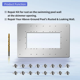 XJJ wall repair panel compatible with Pacfab and Water Xmnbl pool tools.