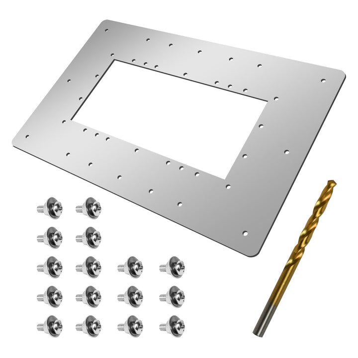 XJJ wide-mouth pool skimmer wall repair kit plate for durable repairs.