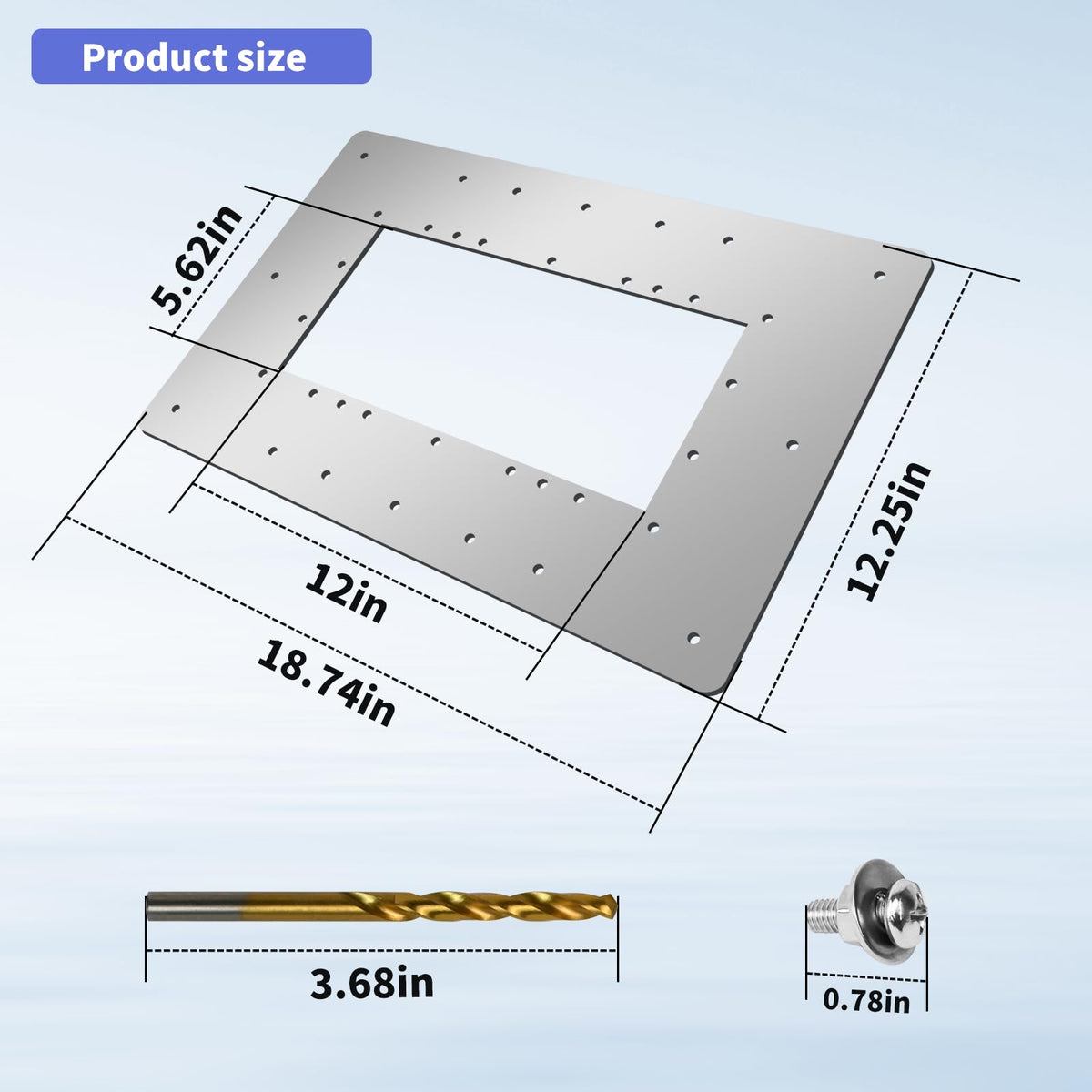 XJJ wide-mouth skimmer wall repair kit plate with easy installation.