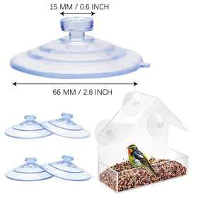 XJKJSX replacement suction cups for glass bird feeder quick installation