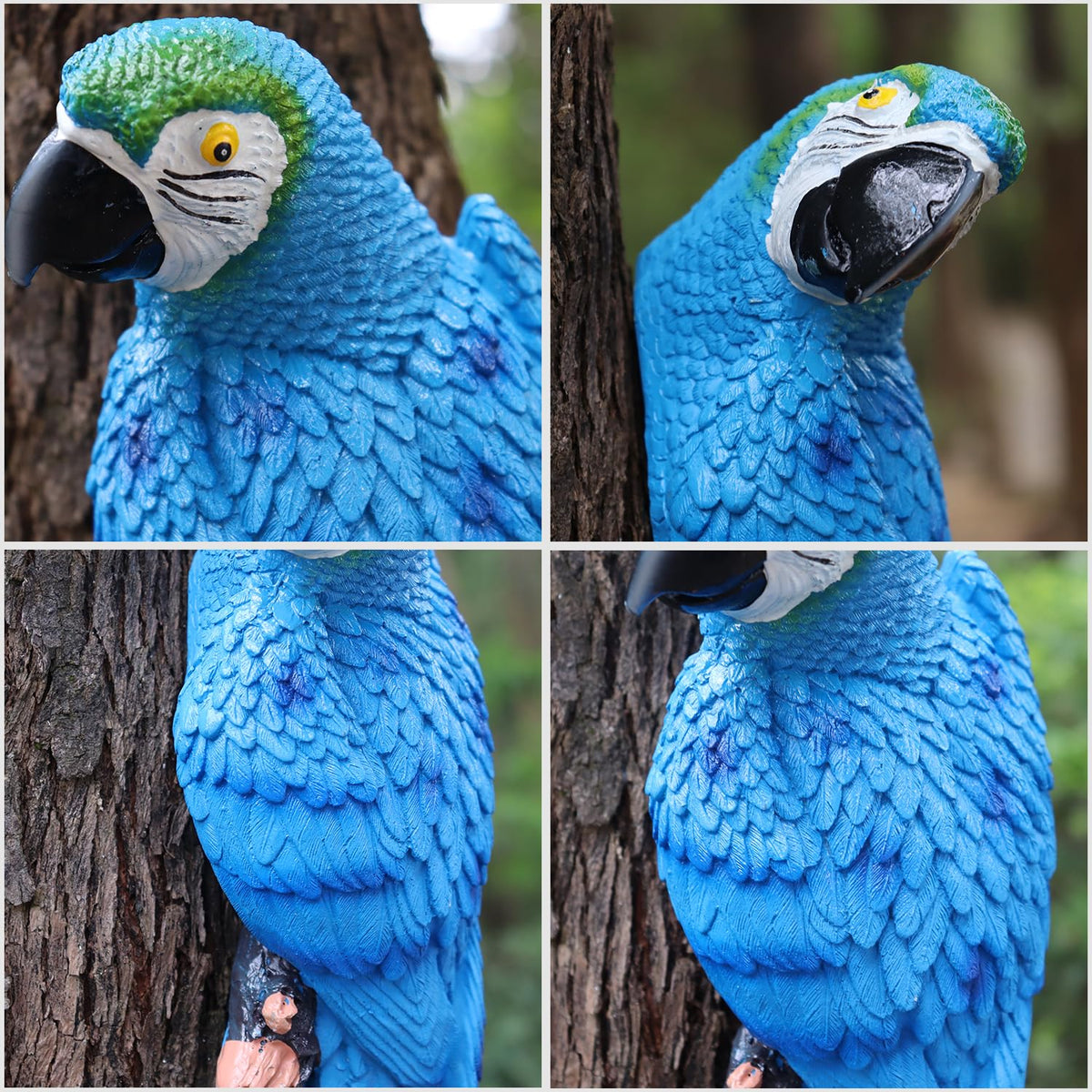 XKFLAUHM bright color parrot decor adds tropical charm to outdoors