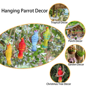 XKFLAUHM colorful parrot swing decor brightens spaces.