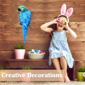 XKFLAUHM durable parrot statue garden decor withstands weather impact