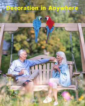 XKFLAUHM two-piece parrot set ships in sturdy packaging.