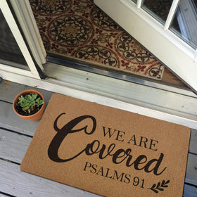 XLDLIOO 30x17-inch doormat size suitable for most exterior doors.