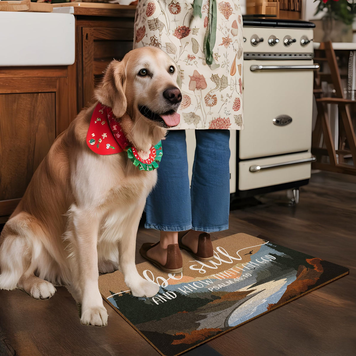 XLDLIOO 30x17 inch mat fits most exterior doors and spaces.