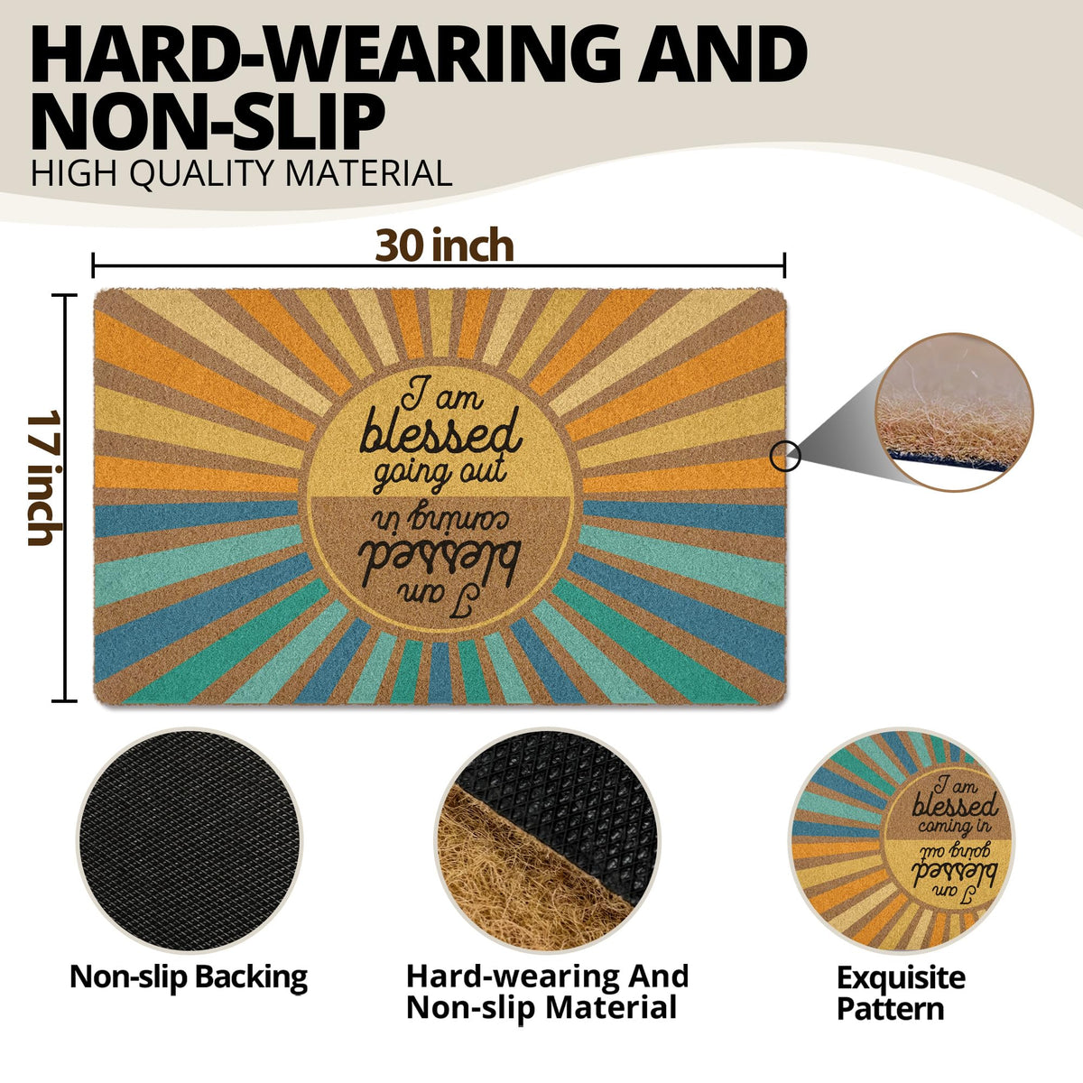 XLDLIOO Gift-ready doormat for practical home entry decor.