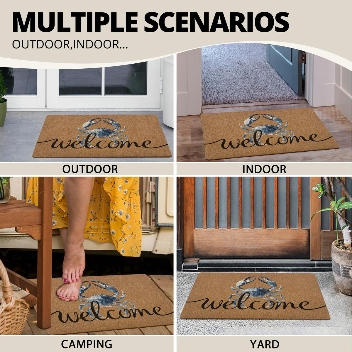 XLDLIOO coir-like surface blends natural look with durable performance.
