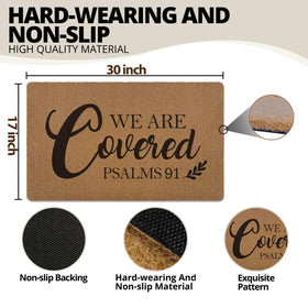 XLDLIOO easy-care doormat designed to withstand weather with simple maintenance.