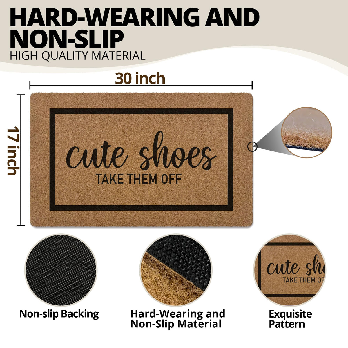 XLDLIOO Gift-ready doormat combines style and practicality for entrances.