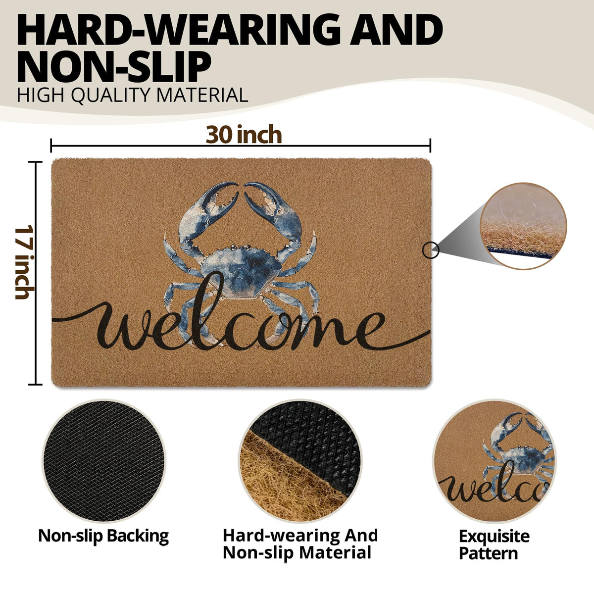 XLDLIOO gift-worthy entrance mat adds warmth to any home.