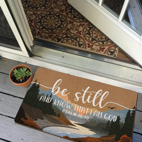 XLDLIOO gift-worthy doormat blends faith, style, practicality.