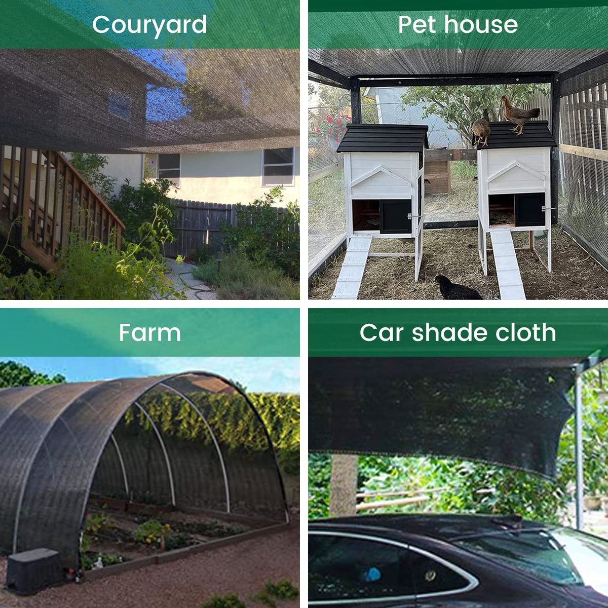 Xlimin dog kennel shade cover providing cooler shelter and UV protection.