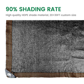 Xlimin shade cloth grommets every 3 feet for secure fastening and durability.