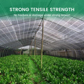 Xlimin shade cloth protecting plants and garden areas from harsh sun.