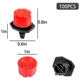 Xloey adjustable cap dripper showing flow control for precise watering