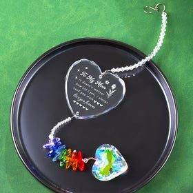 XLSJGYP 15.7 inch crystal suncatcher brightens any room with color and warmth.