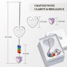 XLSJGYP suncatcher decor for windows, patios, and office spaces with rainbow shimmer.
