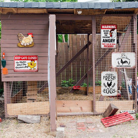 XLSXEXCL chicken house decor signs add personality to barn or garden