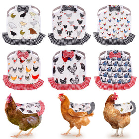 XLSXEXCL chicken saddle back protector with ruffles offering feather protection for hens