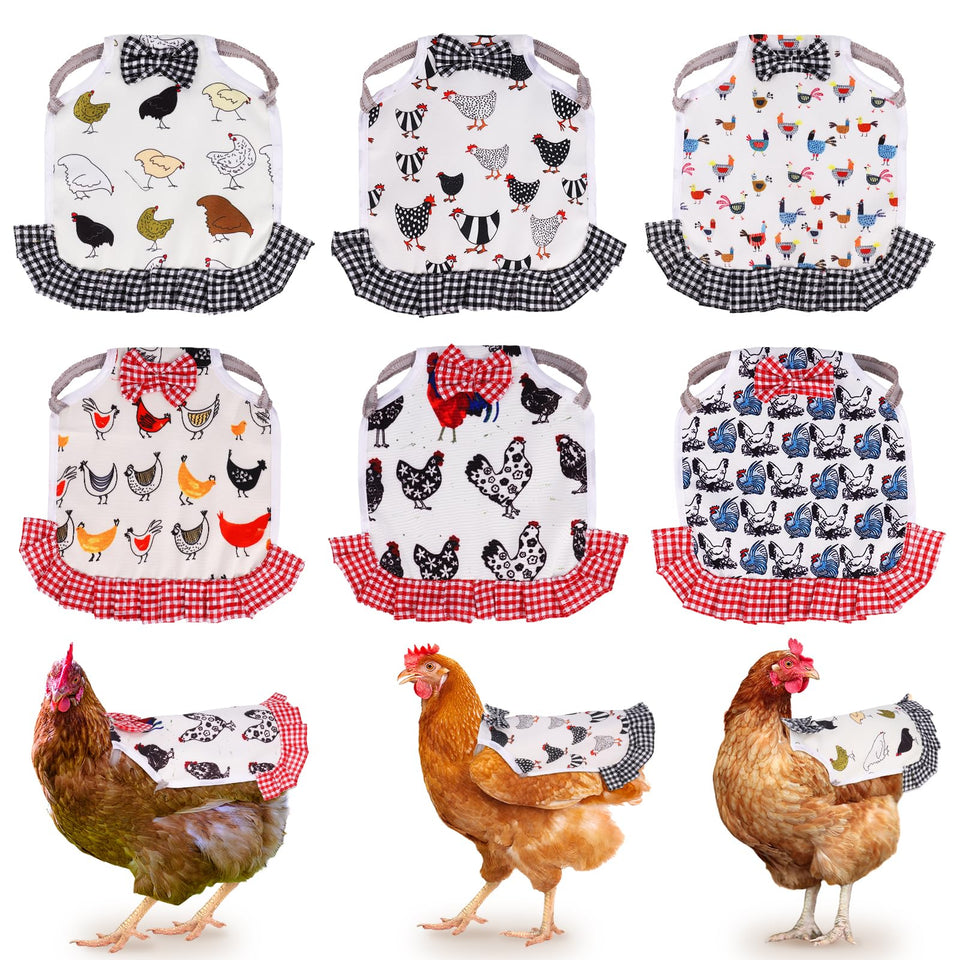 XLSXEXCL chicken saddle back protector with ruffles offering feather protection for hens