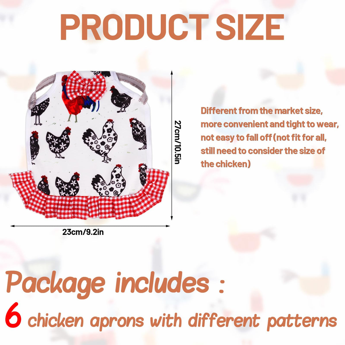 XLSXEXCL elastic-strap saddle adjusted for a secure, comfortable fit on most hens