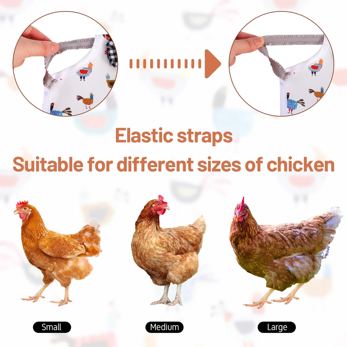 XLSXEXCL varied prints saddle set helps you match existing poultry coop aesthetics