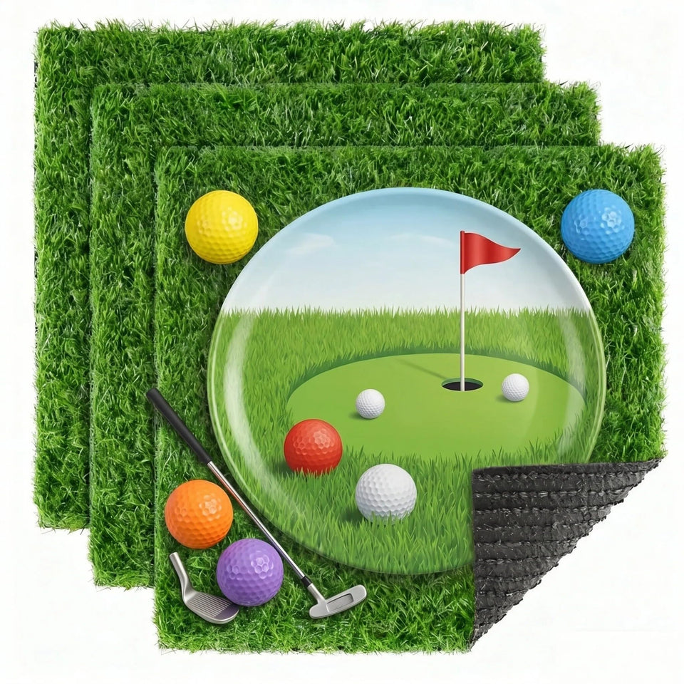 XLX TURF 3 pack grass squares for table decor and DIY projects