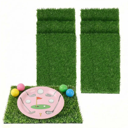 XLX TURF six-pack artificial grass mats ideal for table decor and crafts.