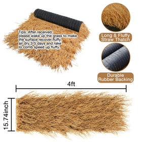 XLX TURF decorative thatch roofing for backyard decor and events